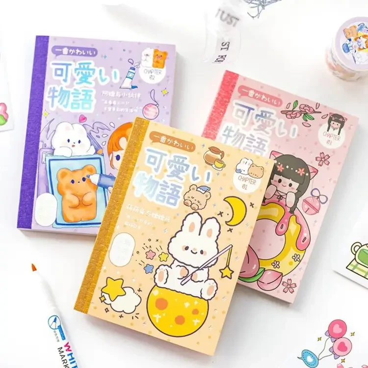 Kawaii Washi Paper Stickers Books(Any Design)